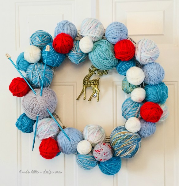 Yarn wreath